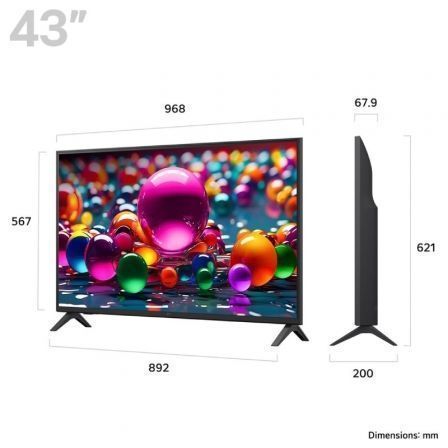 LG 43UA75006LA Smart TV 4K UHD 43 pulgadas webOS 25 LG 43UA75006LA Smart TV 4K UHD 43 pulgadas webOS 25